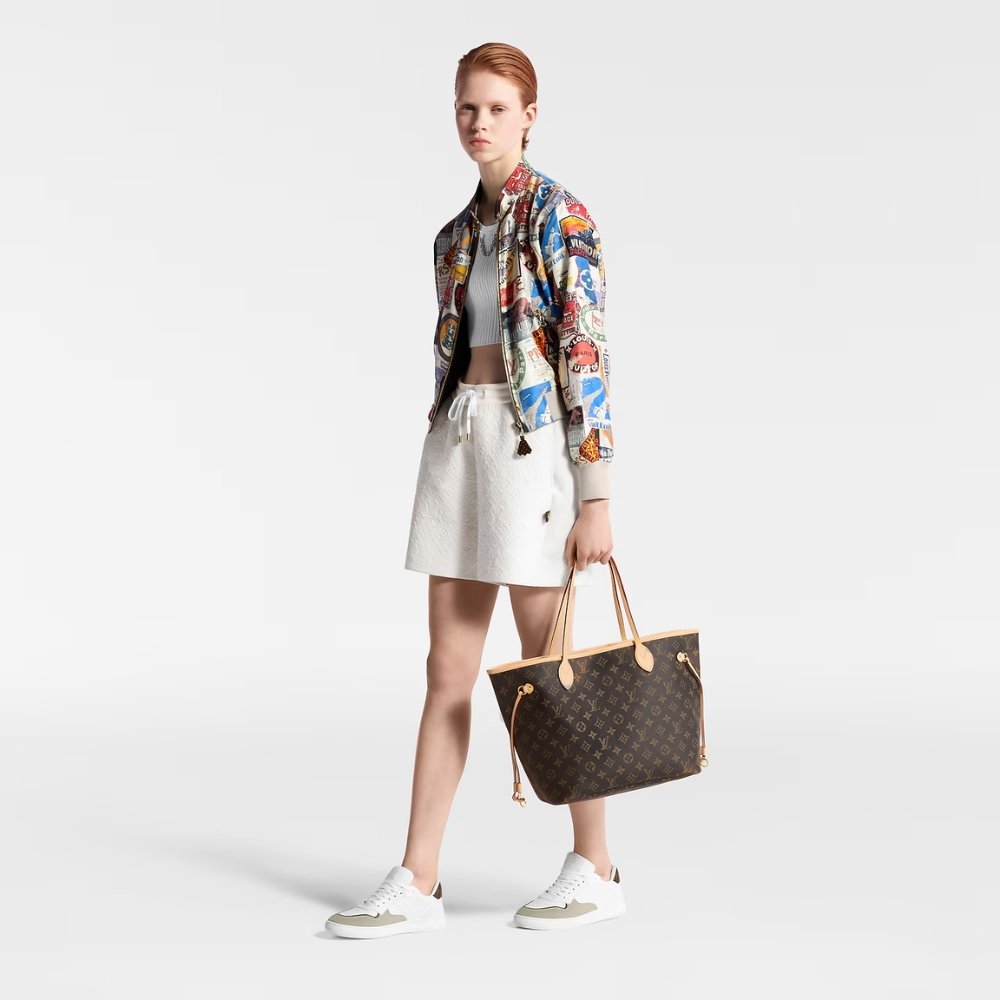 Louis Vuitton Neverfull MM Monogram Beige 31Cm M46975