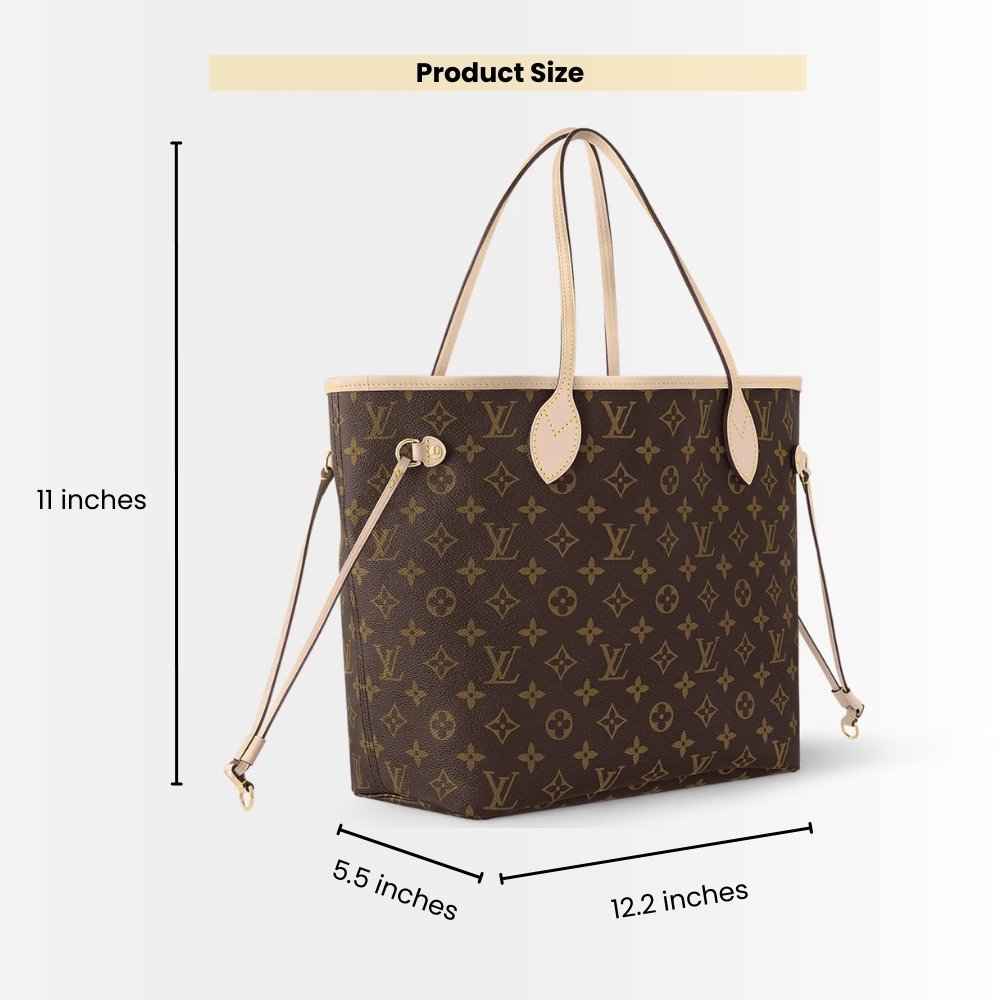 Louis Vuitton Neverfull MM Monogram Beige 31Cm M46975