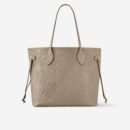 Louis Vuitton Neverfull MM Monogram Empreinte Tourterelle Grey 31Cm M45686