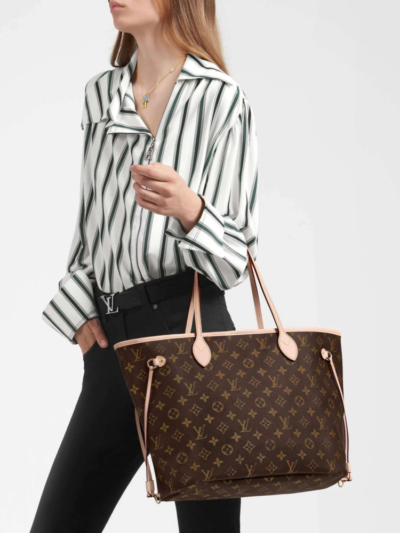 Louis Vuitton Neverfull MM Monogram Pivoine Pink 31Cm M41178