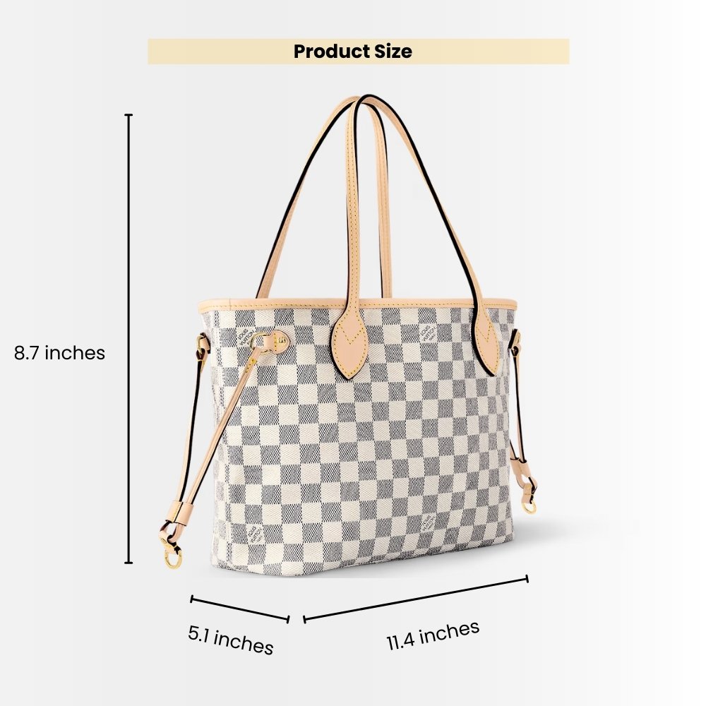 Louis Vuitton Neverfull PM Damier Azur Beige 29Cm N40605