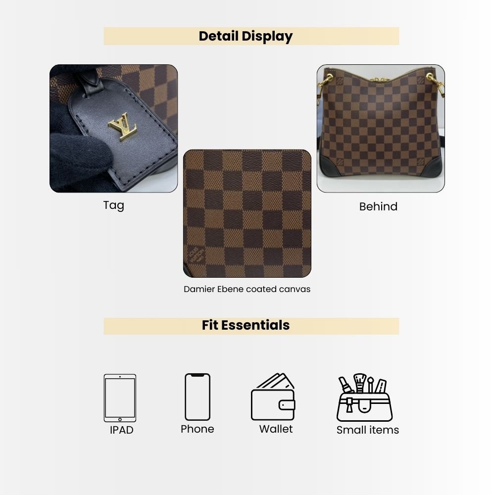 Louis Vuitton Odéon PM Damier Canvas Brown 28Cm N50064