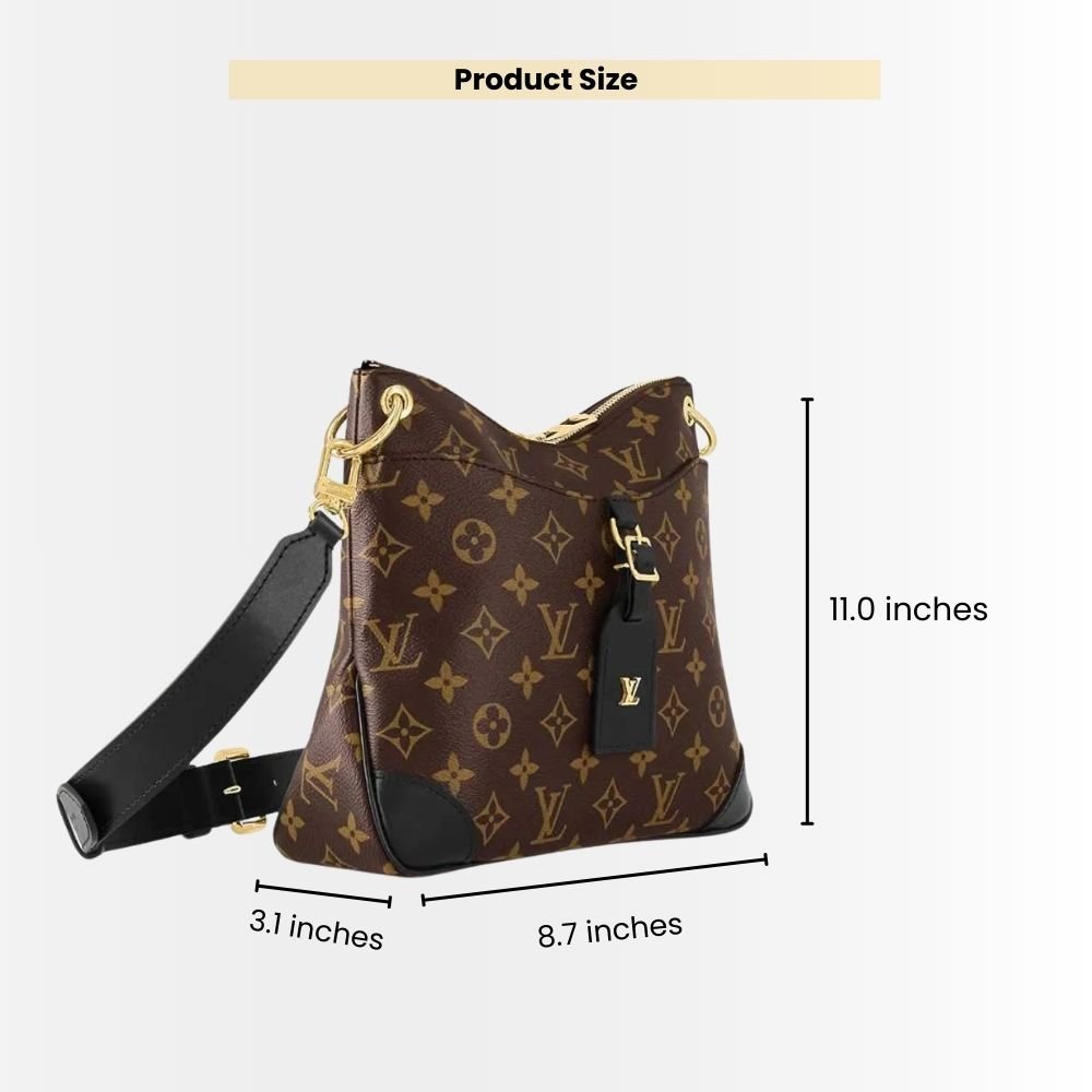 Louis Vuitton Odéon PM Monogram Canvas Black 28Cm M45353
