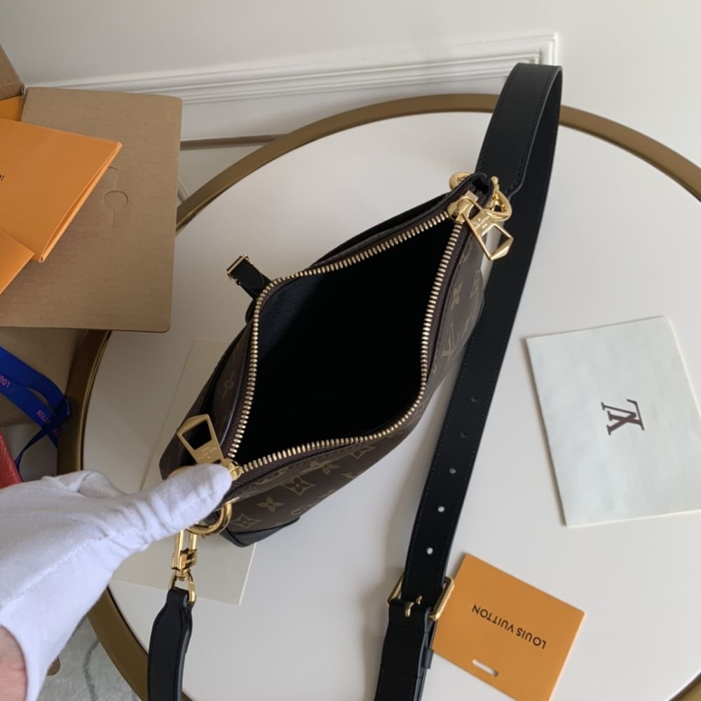 Louis Vuitton Odéon PM Monogram Canvas Black 28Cm M45353
