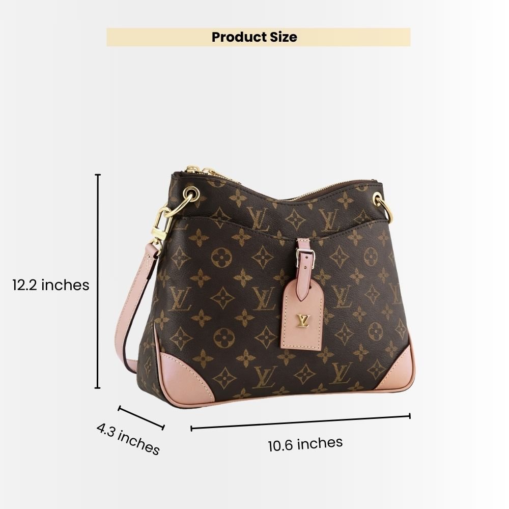 Louis Vuitton Odéon PM Shoulder Bag Dark Brown 27Cm