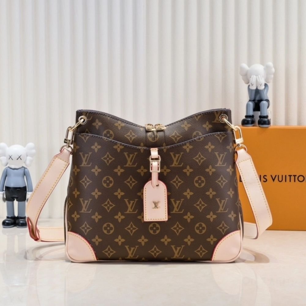 Louis Vuitton Odéon PM Shoulder Bag Dark Brown 27Cm