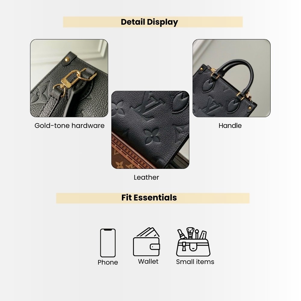 Louis Vuitton Onthego BB Black 18cm M46993