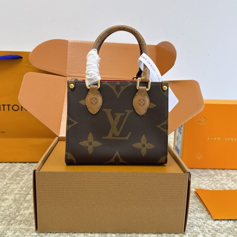 Louis Vuitton Onthego BB Monogram Canvas Brown 18Cm M46839