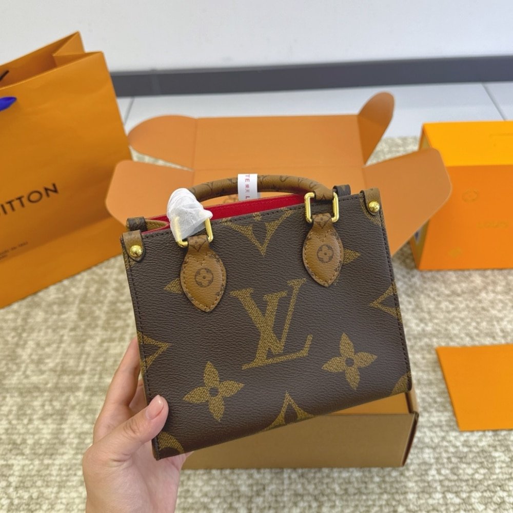 Louis Vuitton Onthego BB Monogram Canvas Brown 18Cm M46839