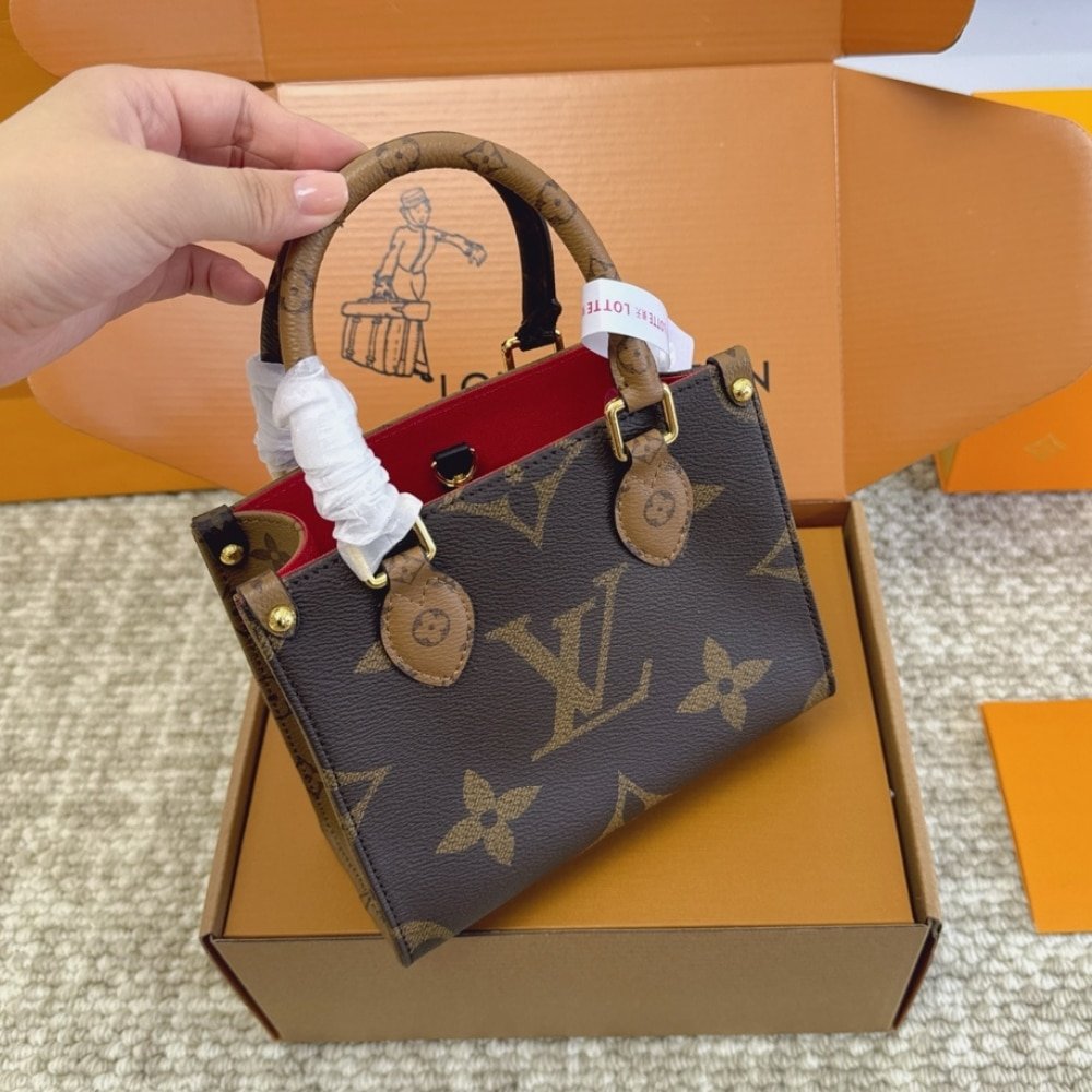 Louis Vuitton Onthego BB Monogram Canvas Brown 18Cm M46839