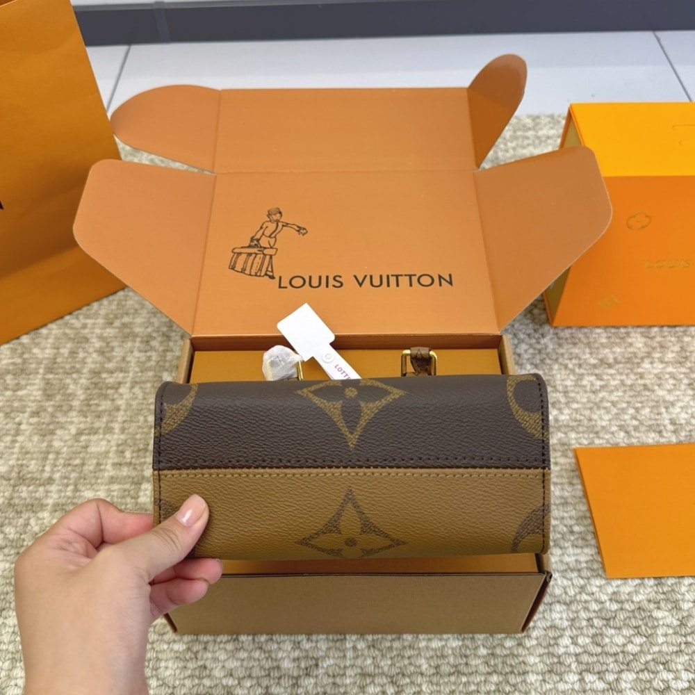 Louis Vuitton Onthego BB Monogram Canvas Brown 18Cm M46839