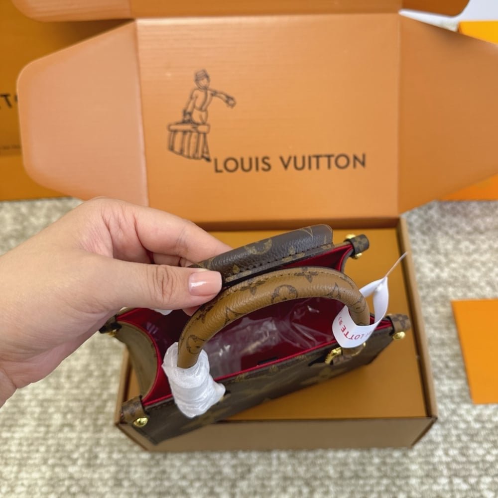 Louis Vuitton Onthego BB Monogram Canvas Brown 18Cm M46839