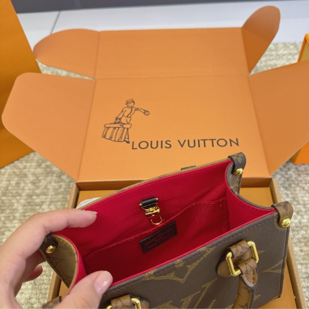 Louis Vuitton Onthego BB Monogram Canvas Brown 18Cm M46839