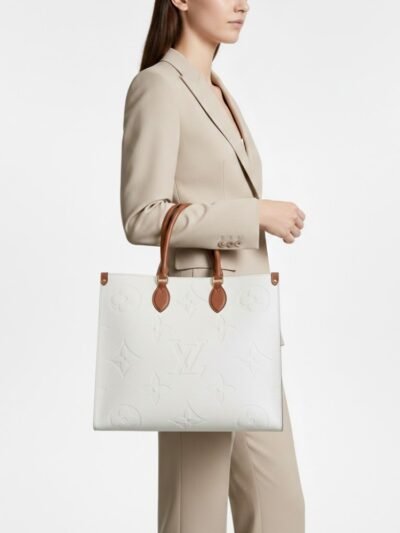 Louis Vuitton Onthego GM White 41cm M44558