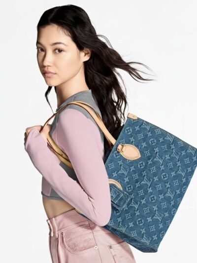 Louis Vuitton OnTheGo MM Denim Blue 35Cm M46871