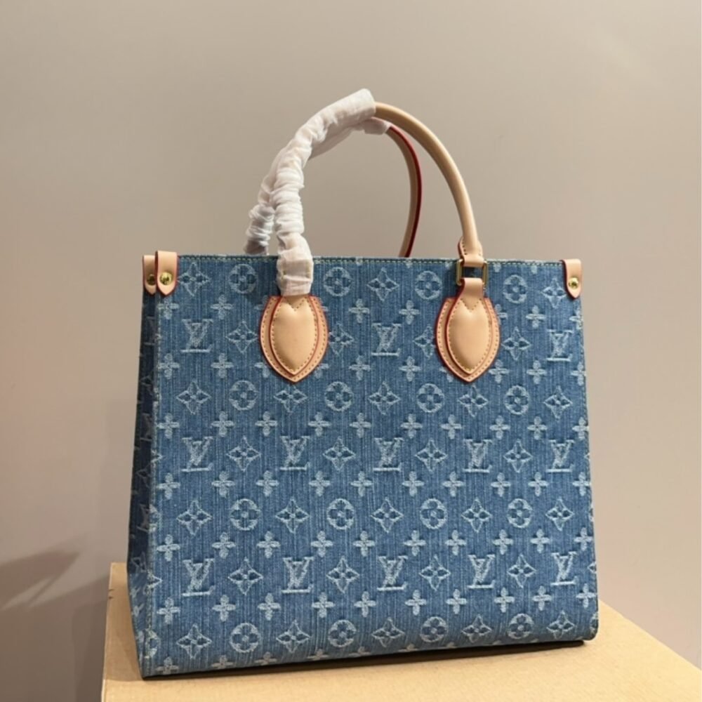 Louis Vuitton OnTheGo MM Denim Blue 35Cm M46871
