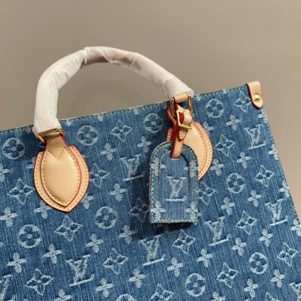 Louis Vuitton OnTheGo MM Denim Blue 35Cm M46871