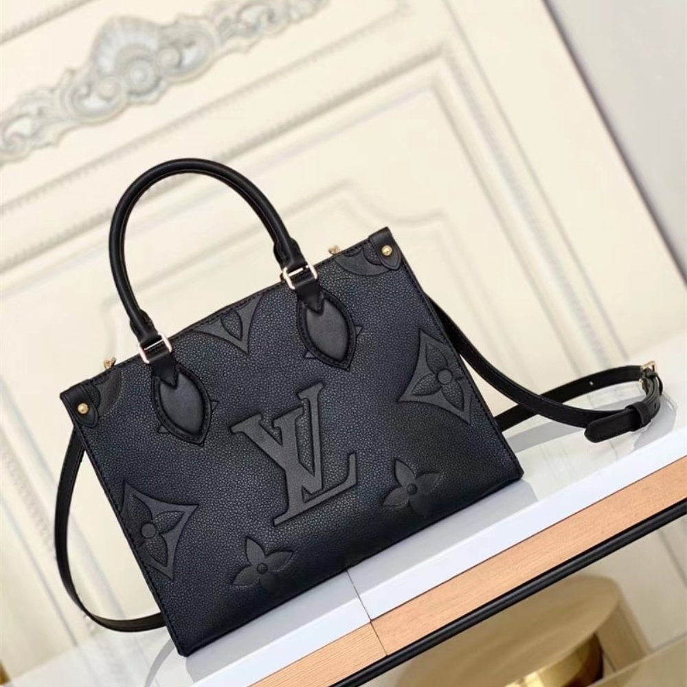 Louis Vuitton Onthego PM Black 25Cm M45653