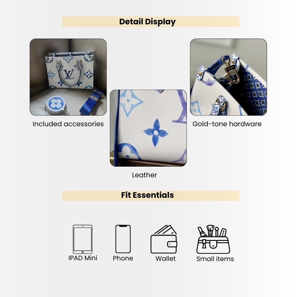 Louis Vuitton Onthego PM Blue 25cm