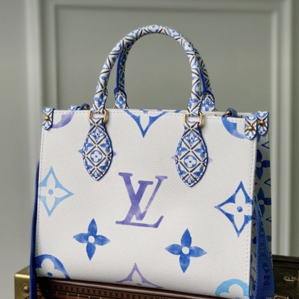 Louis Vuitton Onthego PM Blue 25cm