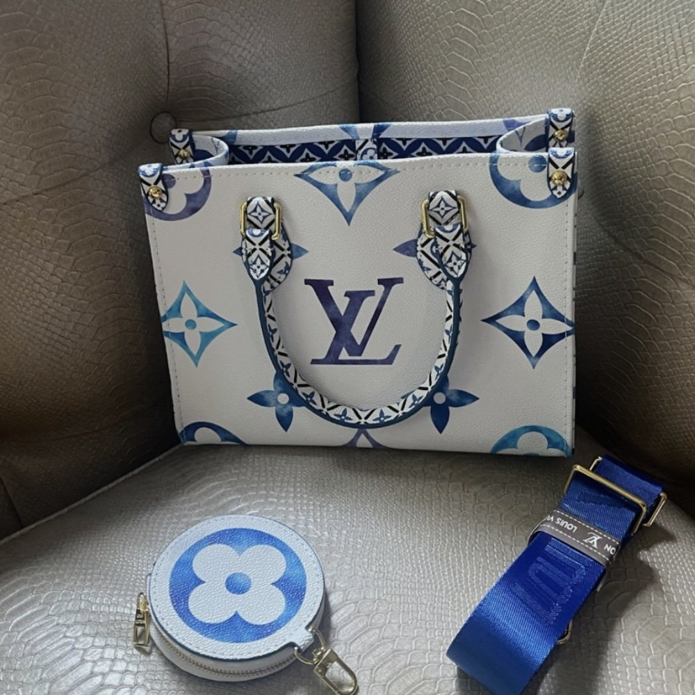 Louis Vuitton Onthego PM Blue 25cm