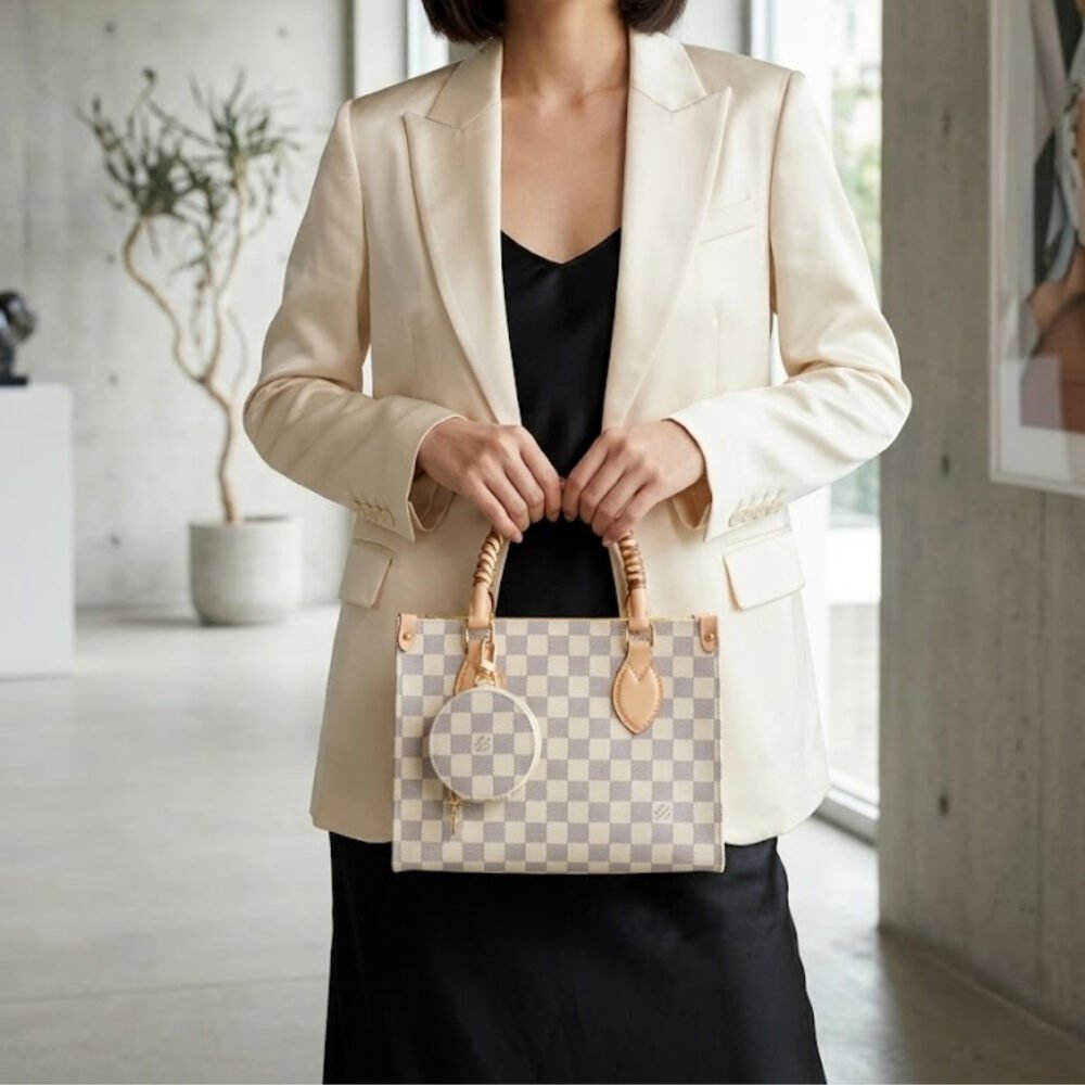 Louis Vuitton Onthego PM Damier Azur Banana 25Cm