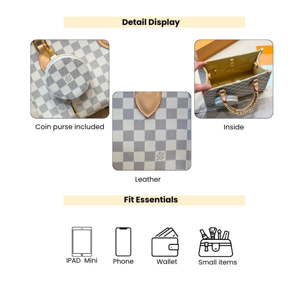 Louis Vuitton Onthego PM Damier Azur Banana 25Cm