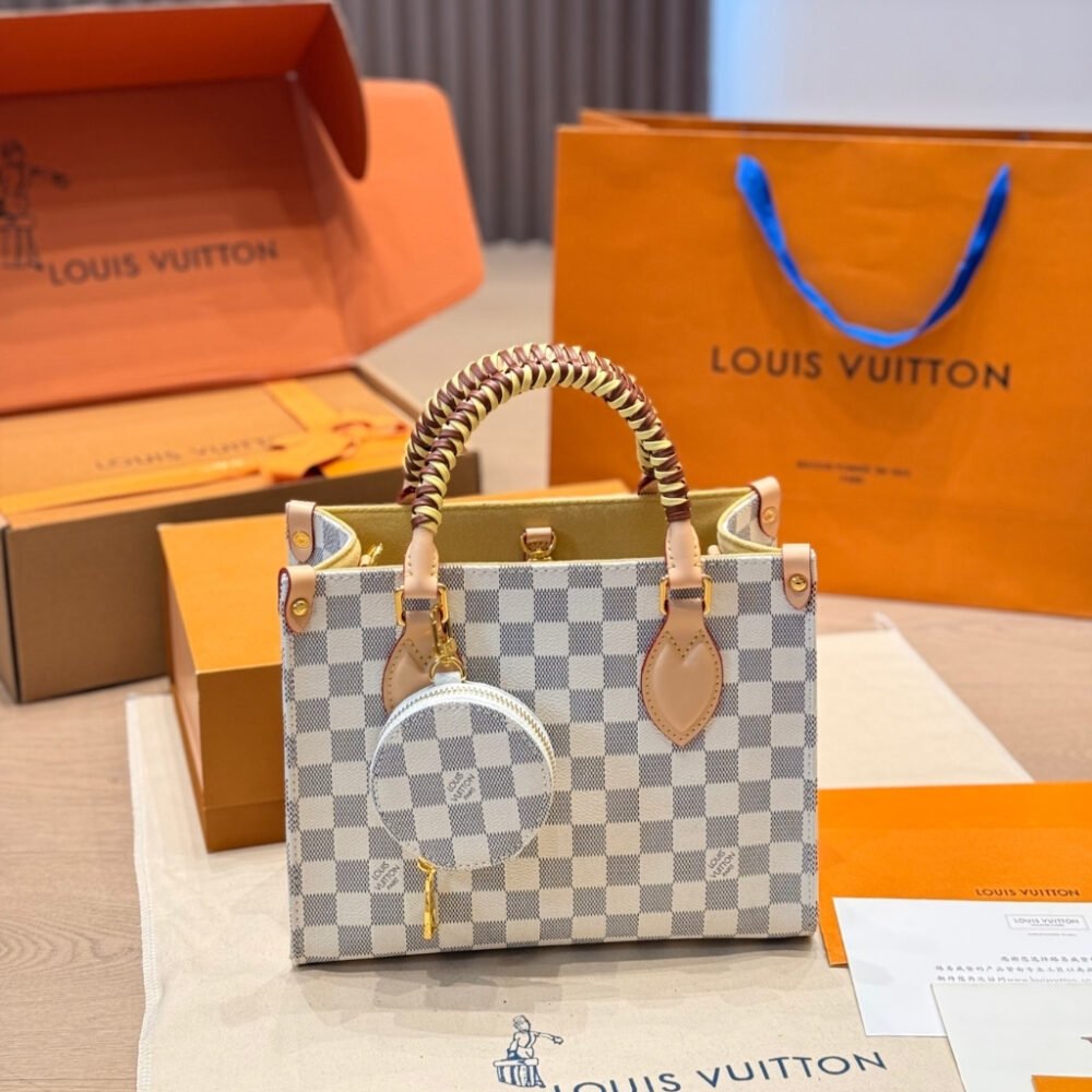 Louis Vuitton Onthego PM Damier Azur Banana 25Cm
