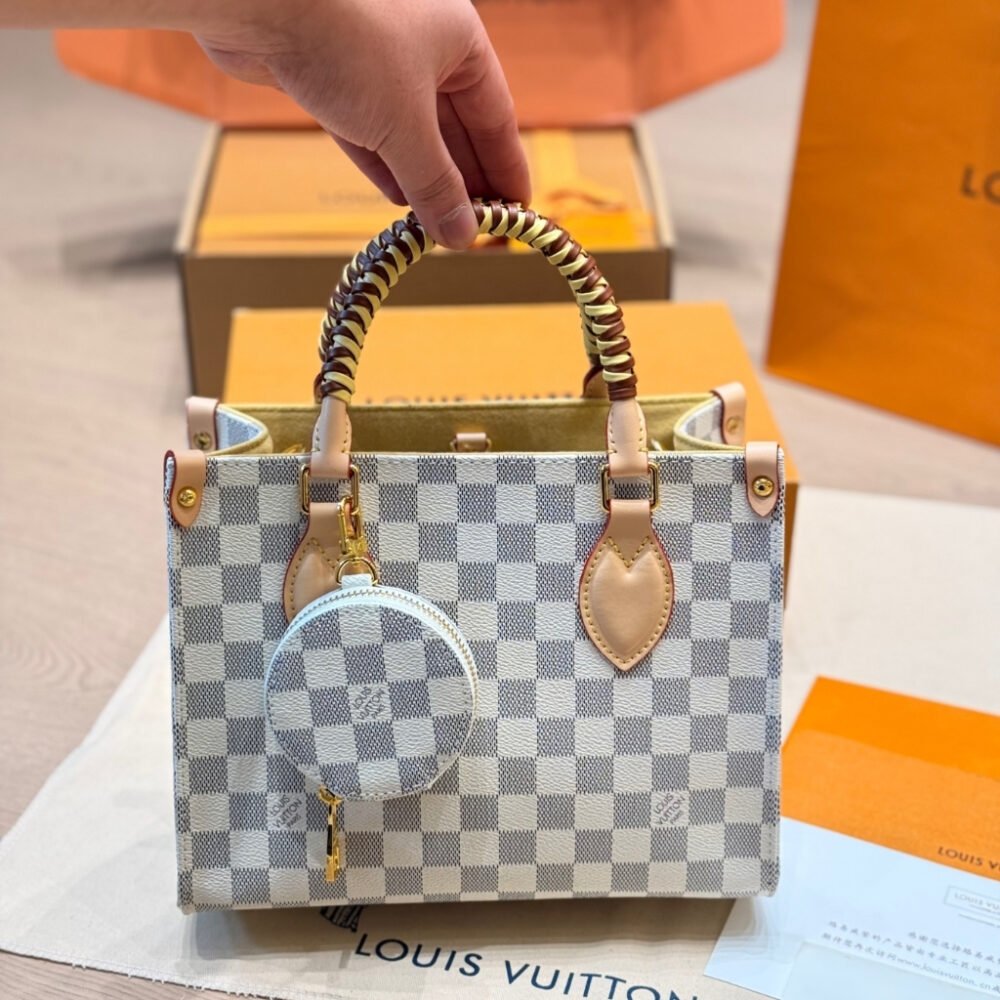 Louis Vuitton Onthego PM Damier Azur Banana 25Cm