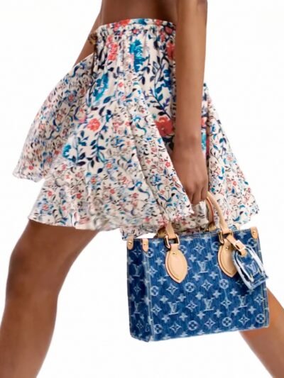 Louis Vuitton Onthego PM Denim Blue 25Cm M14633