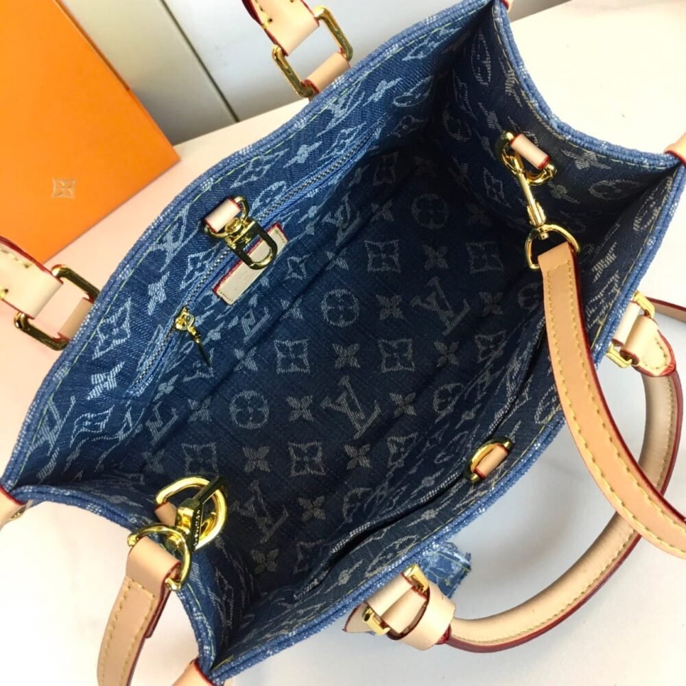 Louis Vuitton Onthego PM Denim Blue 25Cm M14633