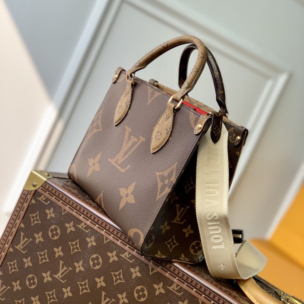 Louis Vuitton Onthego PM Monogram Canvas Brown 25Cm M46373