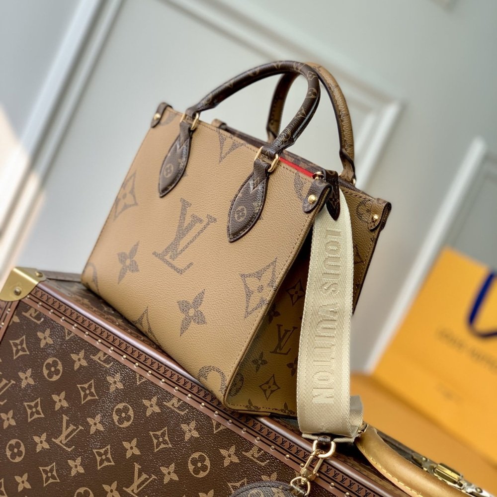 Louis Vuitton Onthego PM Monogram Canvas Brown 25Cm M46373