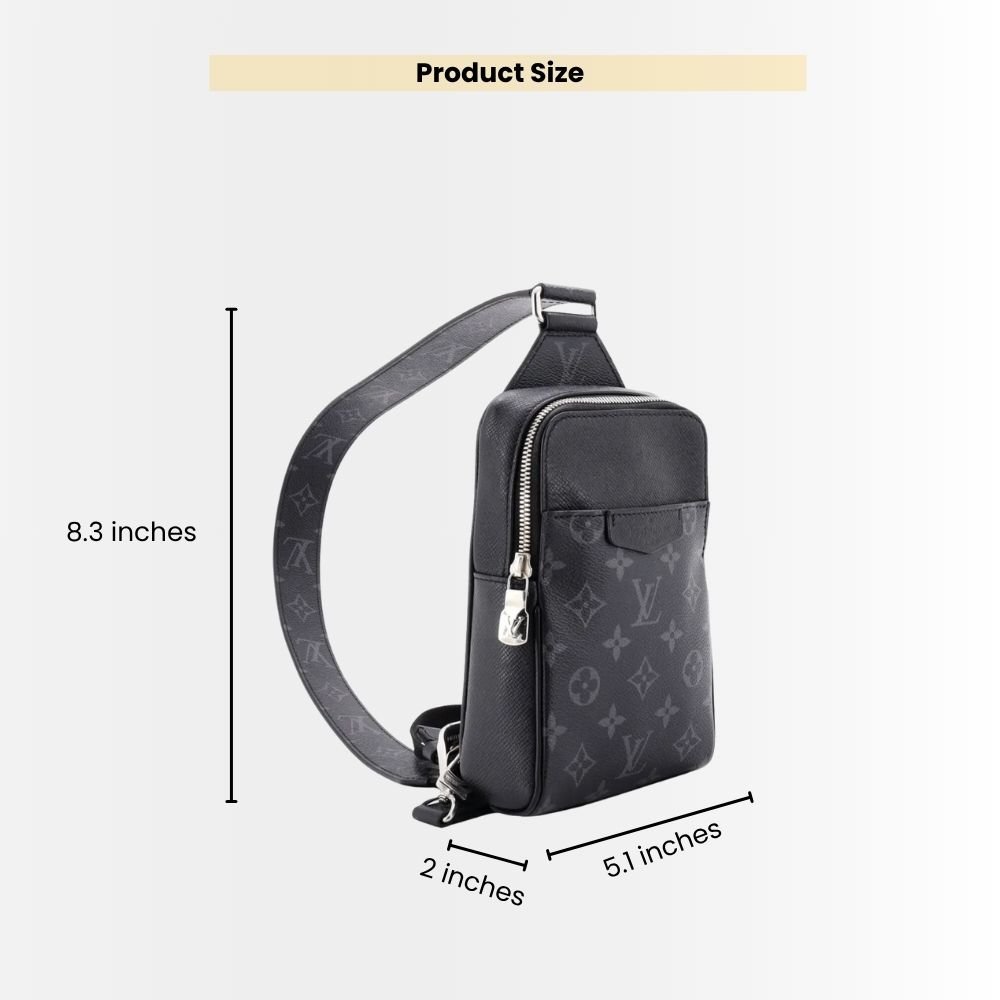 Louis Vuitton Outdoor Slingbag Taigarama Black 21Cm M30741