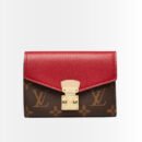 Louis Vuitton Pallas Compact Wallet Brown And Red 13Cm M67478