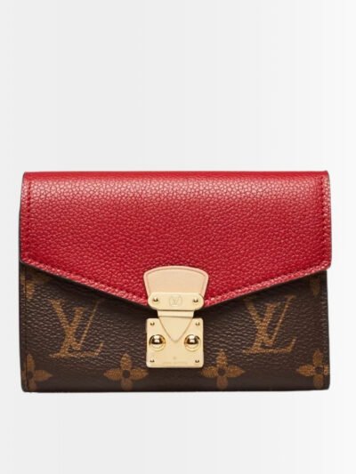 Louis Vuitton Pallas Compact Wallet Brown And Red 13Cm M67478