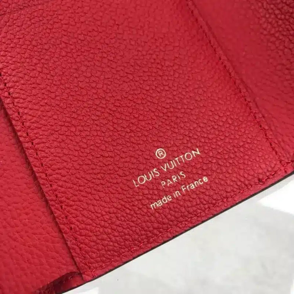 Louis Vuitton Pallas Compact Wallet Brown And Red 13Cm M67478