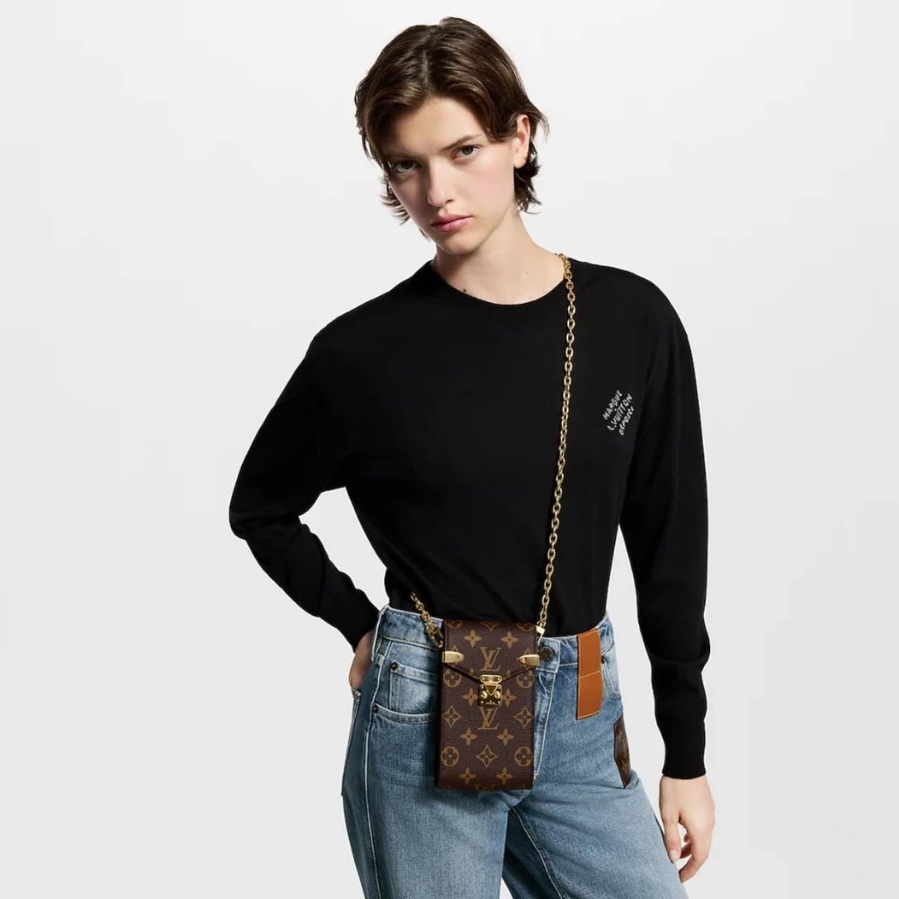 Louis Vuitton Phone Pouch Métis Brown 17Cm M13572