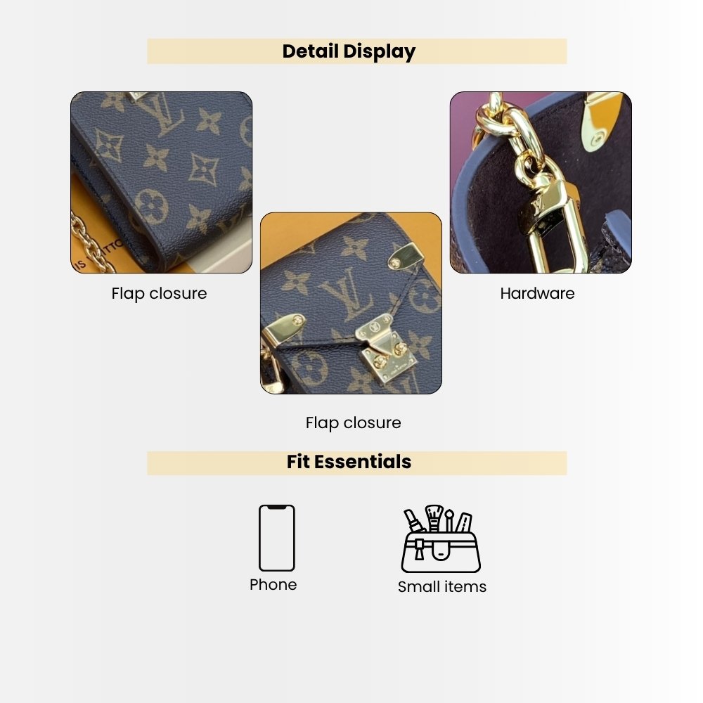 Louis Vuitton Phone Pouch Métis Brown 17Cm M13572