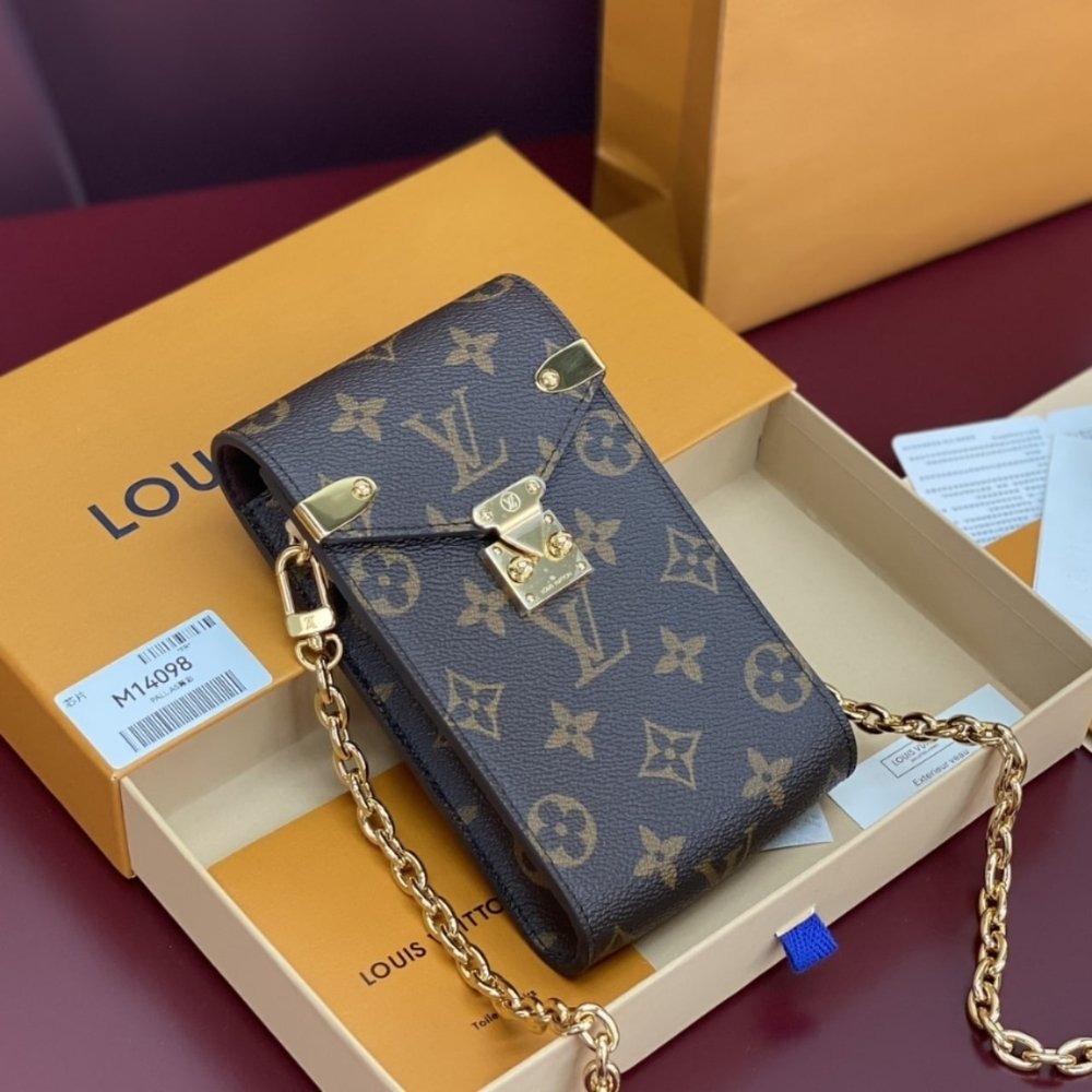 Louis Vuitton Phone Pouch Métis Brown 17Cm M13572