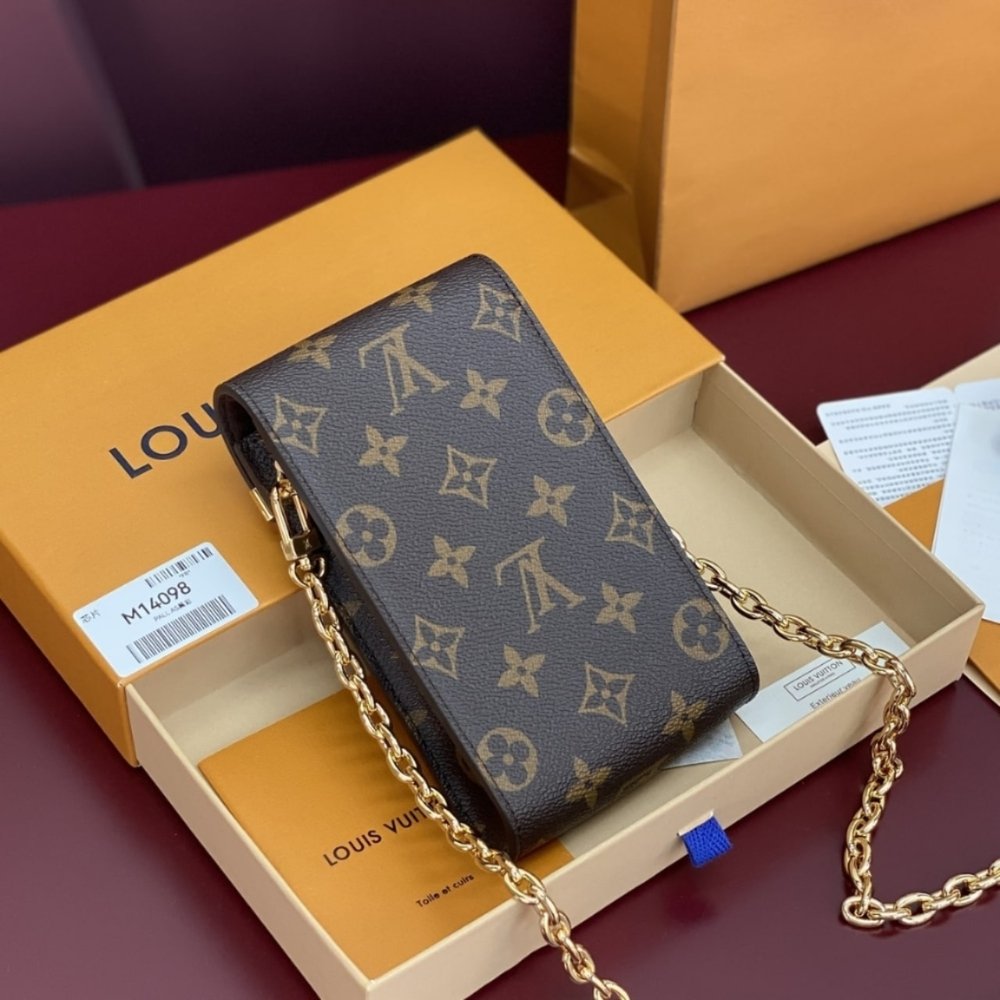 Louis Vuitton Phone Pouch Métis Brown 17Cm M13572