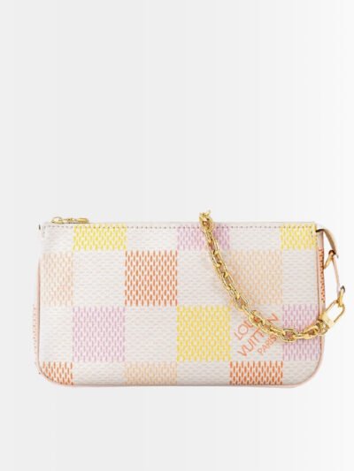 Louis Vuitton Pochette Accessoires Damier Canvas Pink 23Cm N40642