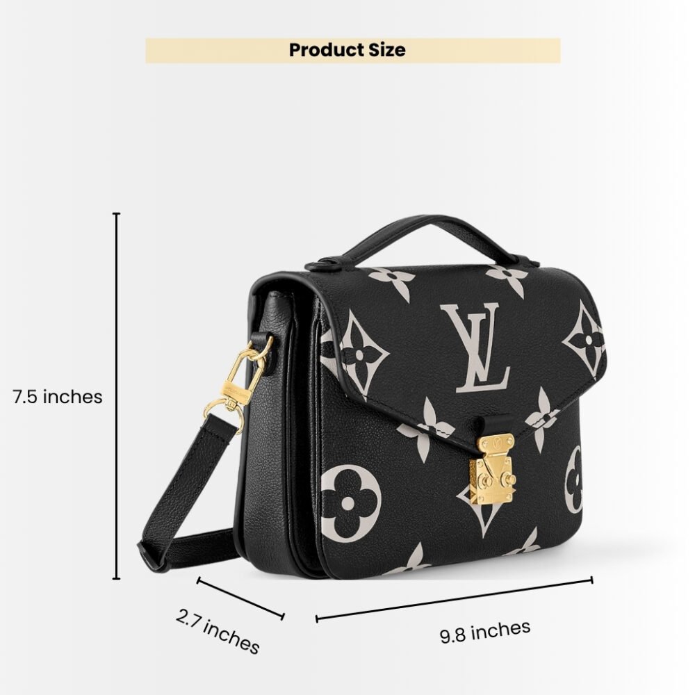 Louis Vuitton Pochette Métis Black 25Cm M45773