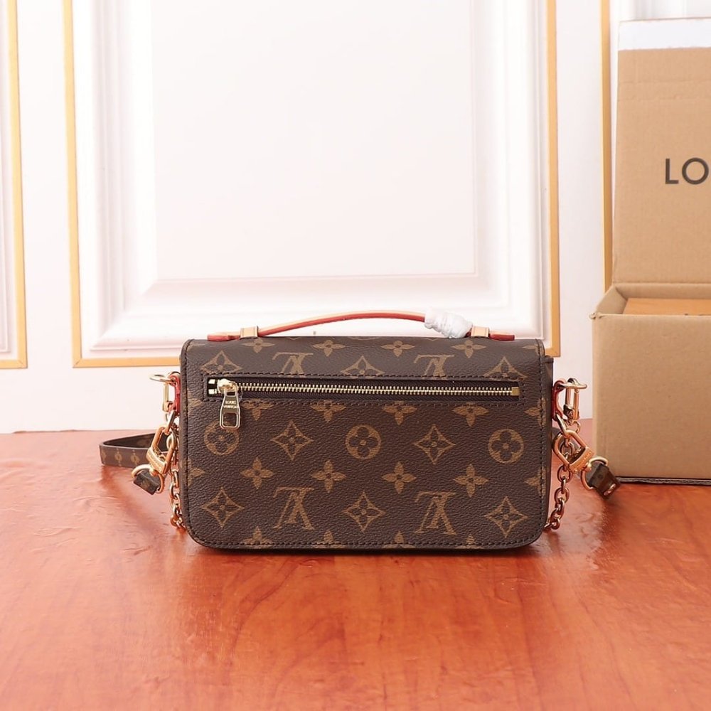Louis Vuitton Pochette Métis East West Monogram Brown 21Cm M46279