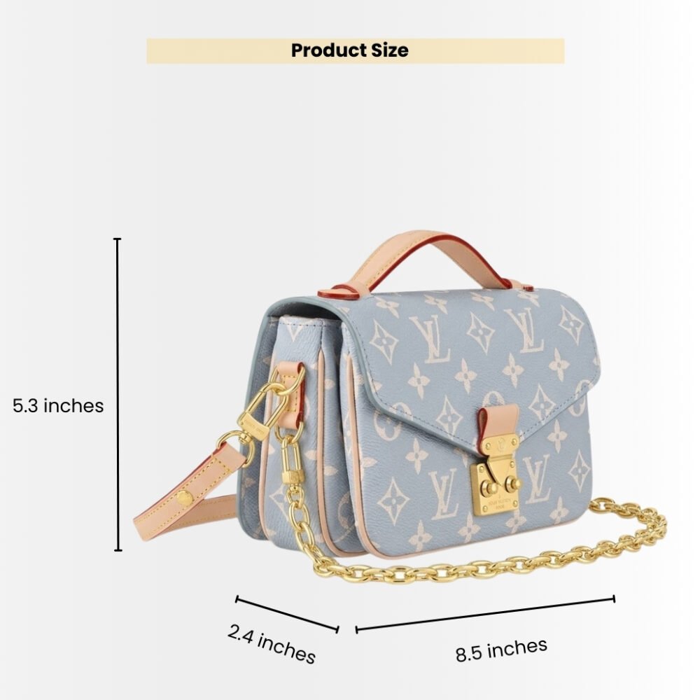 Louis Vuitton Pochette Métis East West Trianon Blue 21Cm M12429