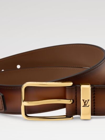 Louis Vuitton Pont Neuf Patinated Belt Brown 35mm Brown M4506S