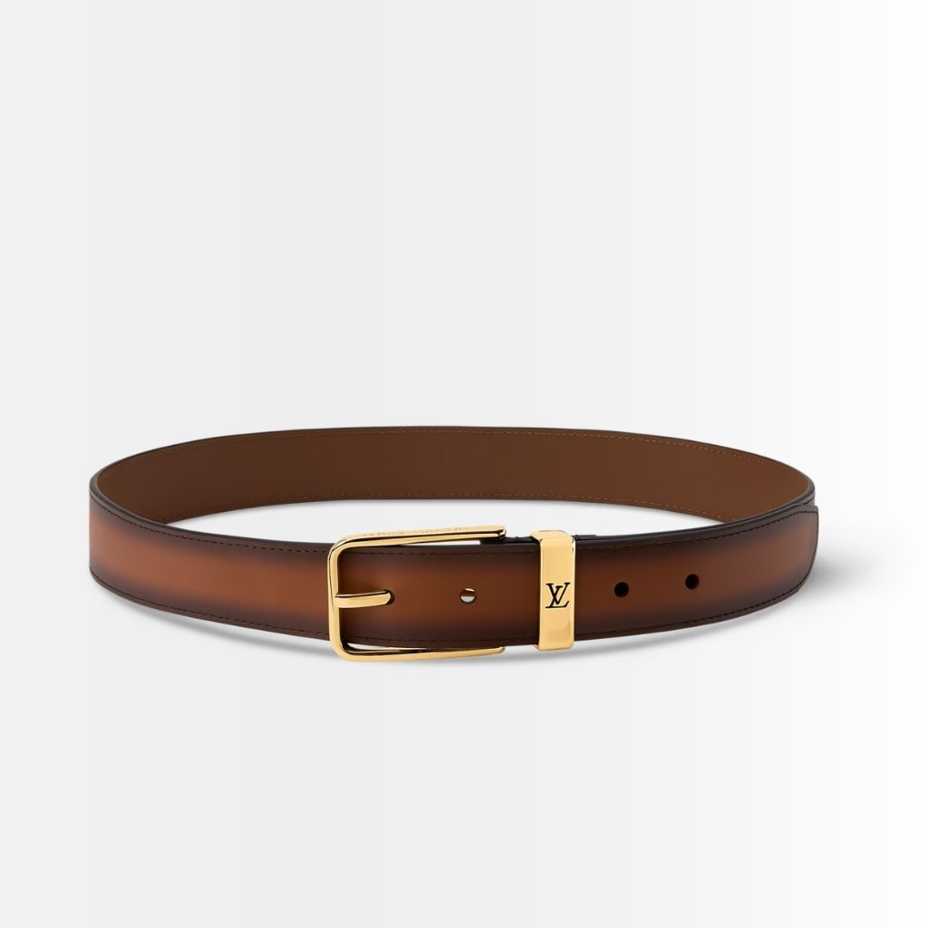 Louis Vuitton Pont Neuf Patinated Belt Brown 35mm Brown M4506S