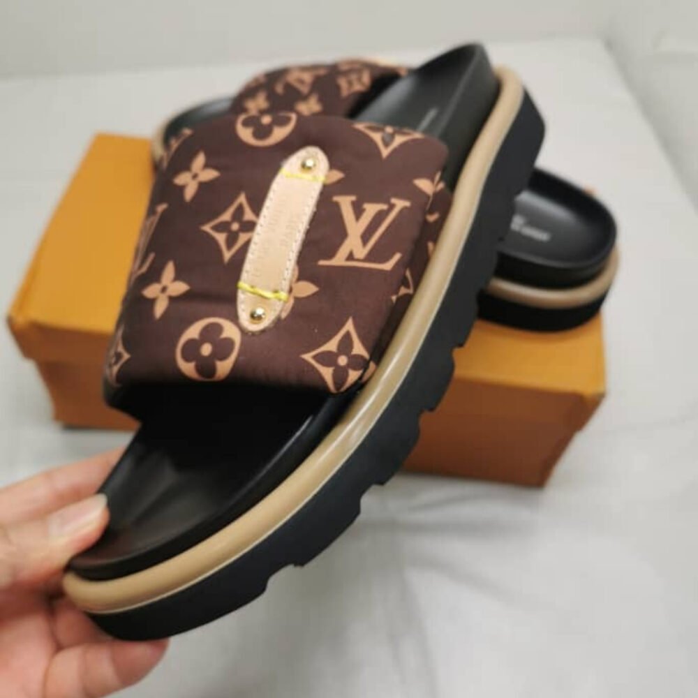 Louis Vuitton Pool Pillow Flat Comfort Mule Cacao Brown