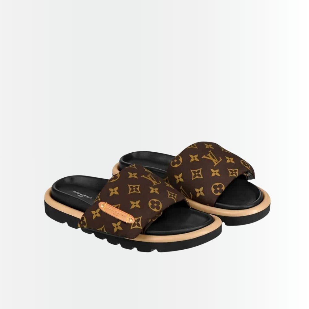 Louis Vuitton Pool Pillow Flat Comfort Mule Cacao Brown