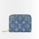 Louis Vuitton Remix Zippy Coin Purse Wallet Denim Blue 11Cm M82957